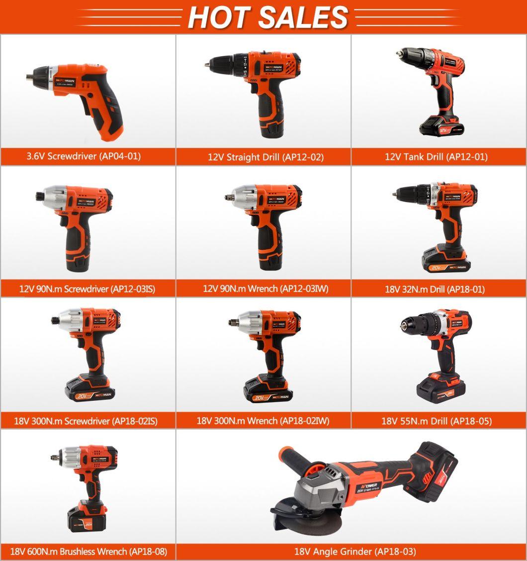 20V High Torque 600n. M Wrench Cordless Power Wrench Electric Wrench Power Tools Electric Tools Cordless Impact Wrench