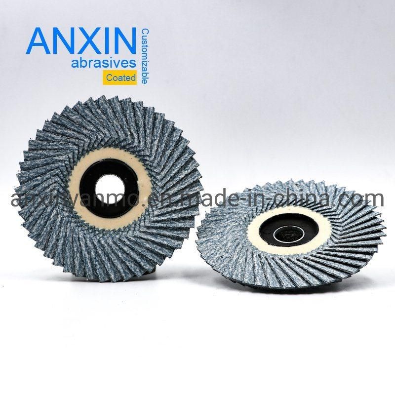 4" T27 Type 26mm*28mm*46PCS Felxible Polishing Metal Backing Flower Disc