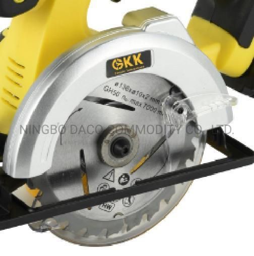 China Factory Cutting Machine 20V Cordless Circular Saw Disc 136mm Power Tool Electric Tool