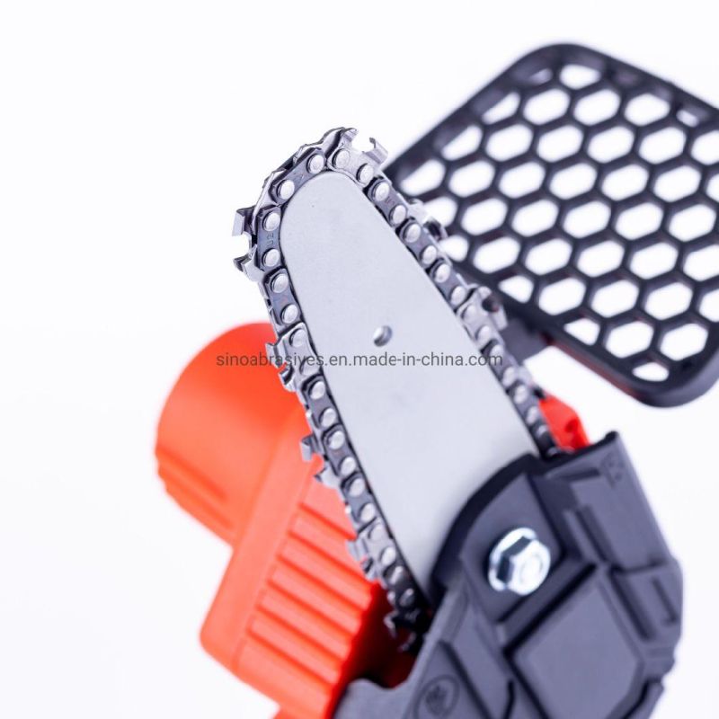 4 Inch Mini Cordless Portable Wood Chainsaw with Rechargeable Battery for for Trimming Tree and Branch