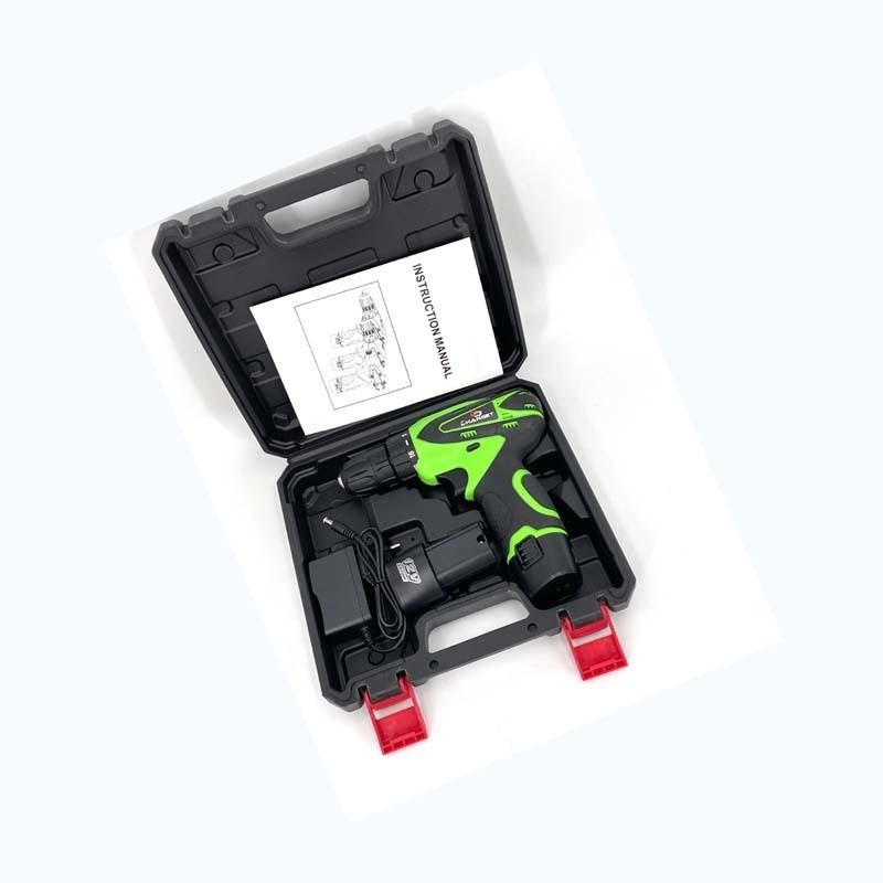 Cg-2013green Double Speed 12V 16.8V 21V Li-on Lithium Battery Professional Manufacturer Hand Rechargeable Forward and Reverse Impact Cordless Drill