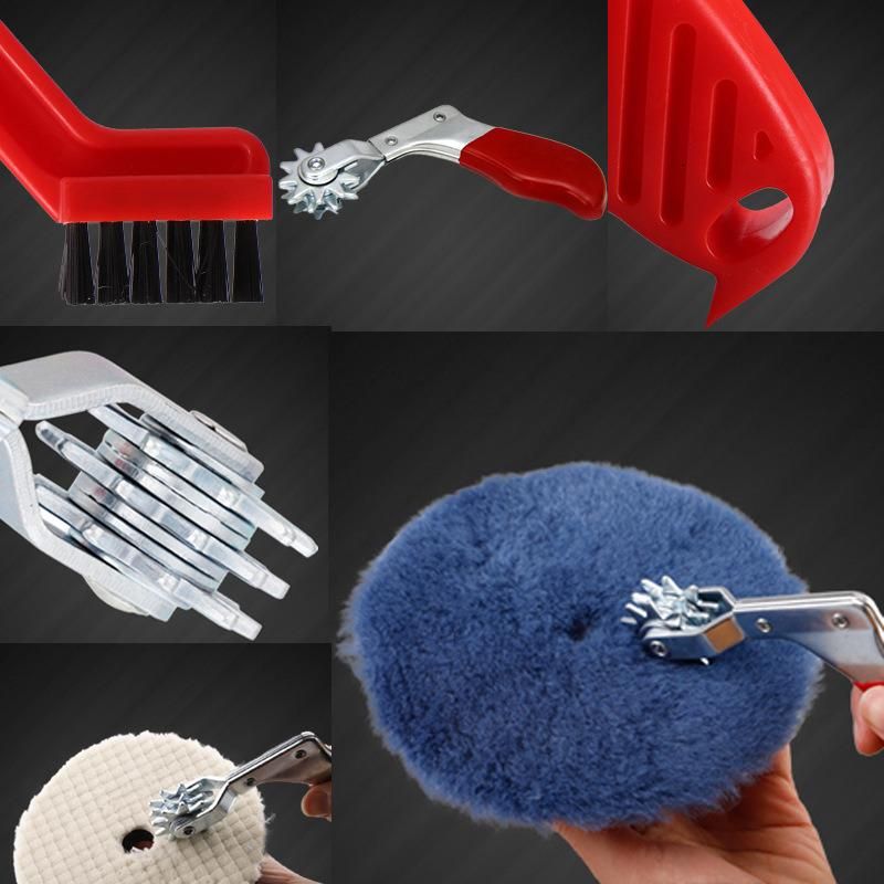 Cross-Border Supply Polishing Pad Cleaning Tool 2-Piece Car Set Cleaning Brush Wool Polishing Pad Tool Brush Spot