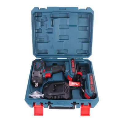 Ronix New Product Model 8907K 350n. M High Torque Brushless Motor 2ah/4ah Battery Cordless Impact Wrench Tool Kit