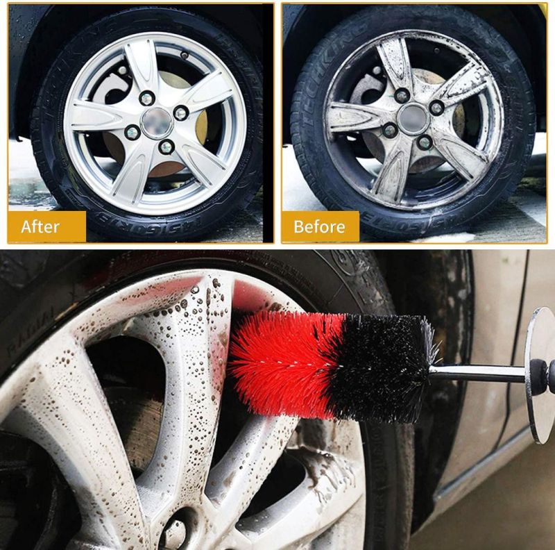 Cross-Border Supply Wheel Cleaning Wheel Brush 10-Piece Set Car Beauty Cleaning Detail Brush Car Interior Cleaning Brush