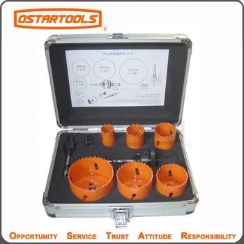 Bi-Metal Holesaw Kit Hole Saw Cutter Set with Arbor and Drill Bits