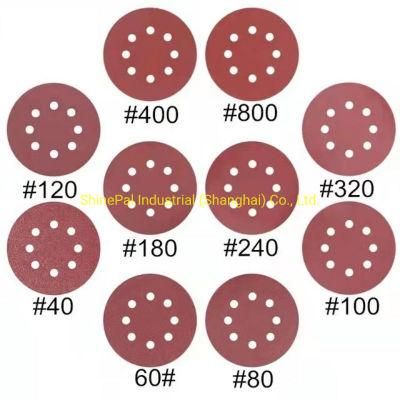 Abras Disc 40/60/80/120/180/240/320 Assorted Grits Sandpaper 180 mm Sanding Discs 36 Grit Sanding Disc Hook Alumina Abrasive