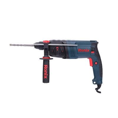 Ronix Model 2724 Industrial 600W 24mm Electric Spare Parts Rotary Jack Hammer Drill Machine