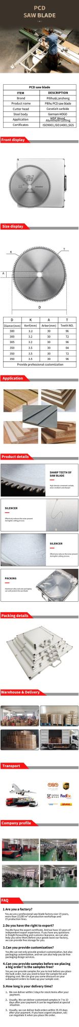 PCD Cutting Saw Blades for Cutting Aluminum Alloy Furniture