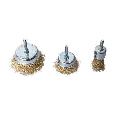 Fixtec 25mm/50mm/75mm Wire End Brush with Shank Stainless Steel