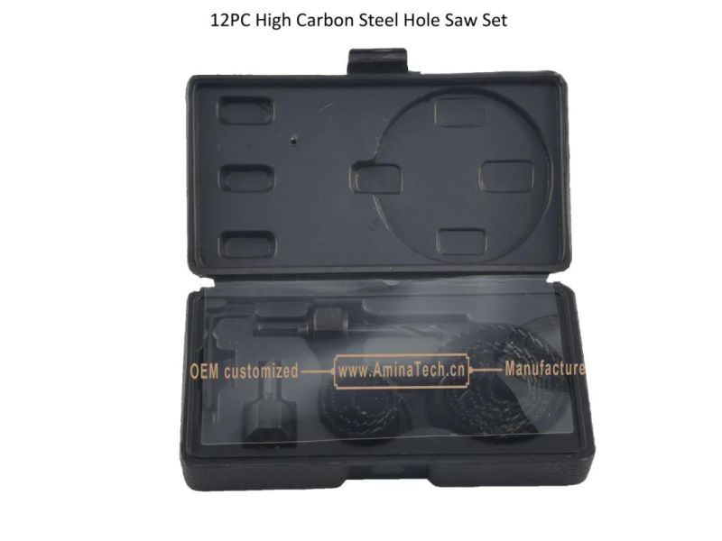 12PC High Carbon Steel Hole Saw Set,Power Tools