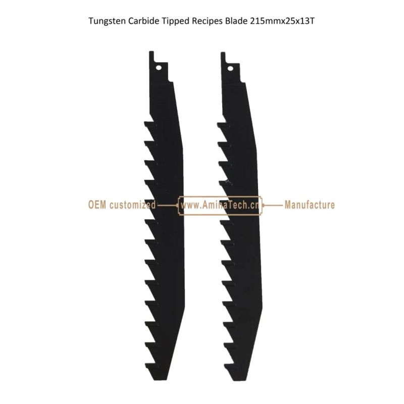 Tungsten Carbide Tipped Recipes Blade 215mmx25x13T,Reciprocating,Power Tools