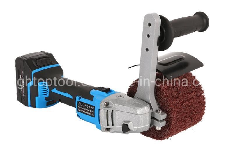 Lithium Charging Wireless Cordless Metal Stainless Steel Surface Finishing Polishing Machine Polisher Sander Grinder Tool for Flat, Curved and Pipe