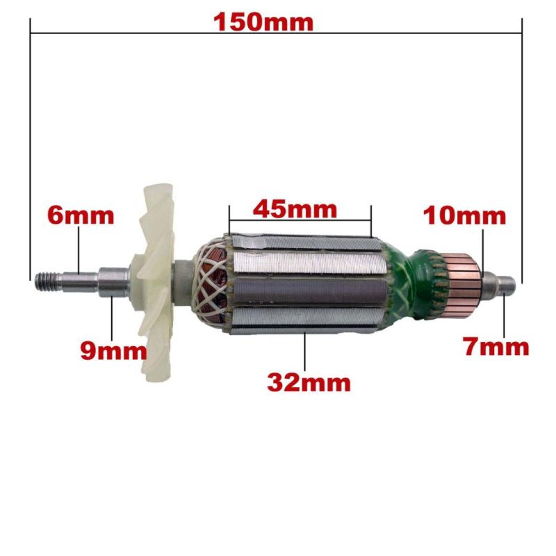 AC220V-240V Armature Rotor Anchor Replacement for Maktec Angle Grinder