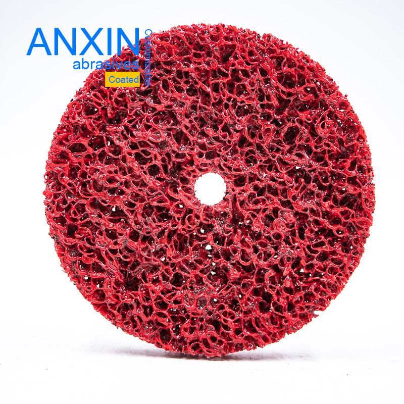 Red Bbl cleaning Strip Pad 115mm Hole 8mm