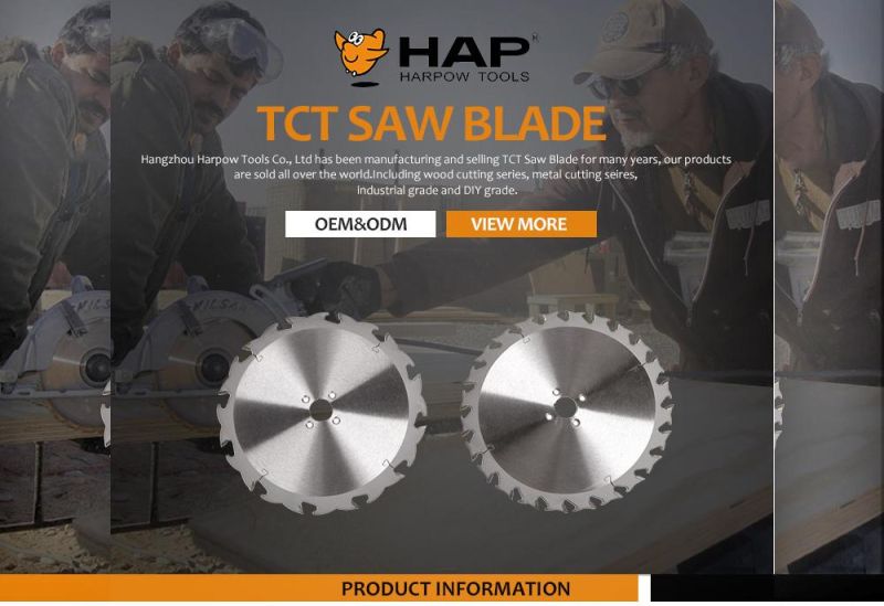 Harpow High Quality Industrial Grade Wood Cutting Tct Saw Blade