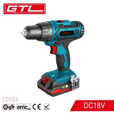 25+1 Torque Handhold Power Tools 18V Lithium Cordless Drill (CD054)