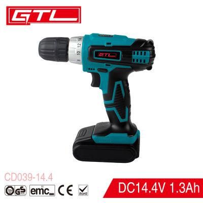 Electric Tool 14.4V 1.3ah Lithium Battery 24n. M Cordless Drill (CD039-14.4)