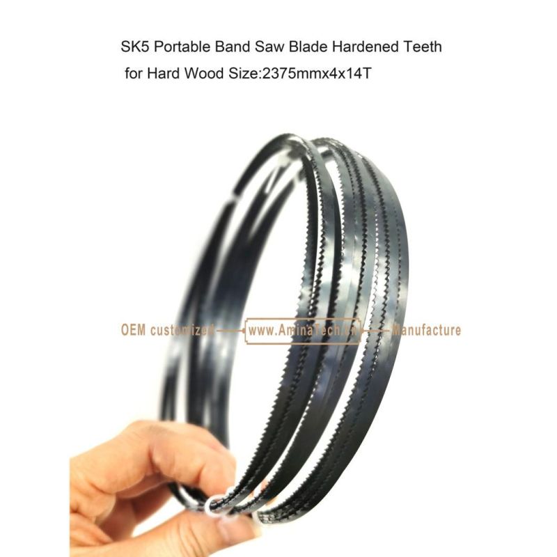 SK5 Portable Band Saw Blade Hardened Teeth 2375mmx4x14T