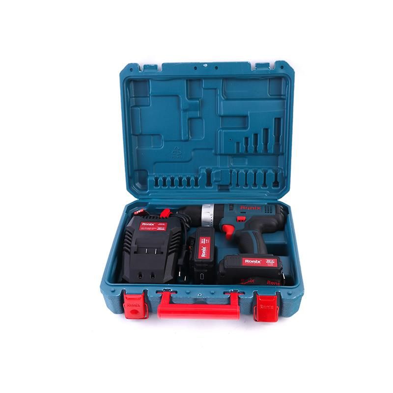 Ronix 8614 Waterproof Electric Screwdriver Cordless Drill, 14V 10mm Cordless Screwdriver Drill Driver