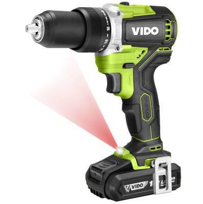 Vido 12V 18V 21V Lithium Cordless Drill &amp; Impact Drill