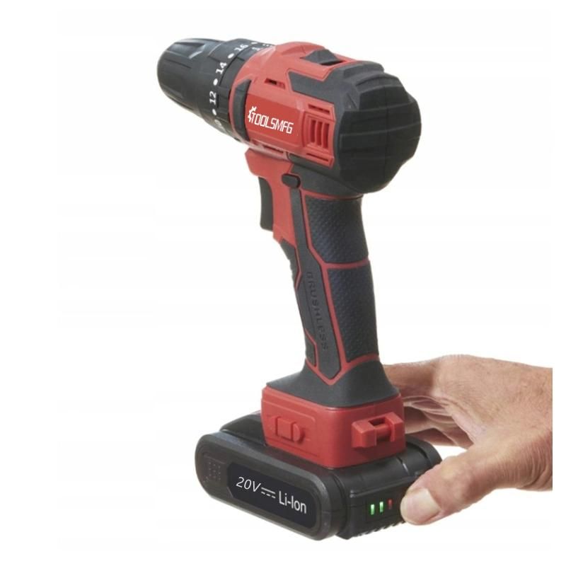 Toolsmfg German 20V Brushless 2 Speed Electric Cordless Drill Driver