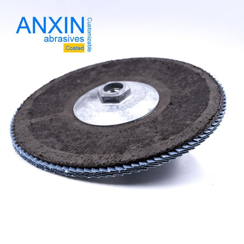 China Domestic Zirconia Kx765 Grindly Flap Disc with Metal Screw 115*5/8"-11