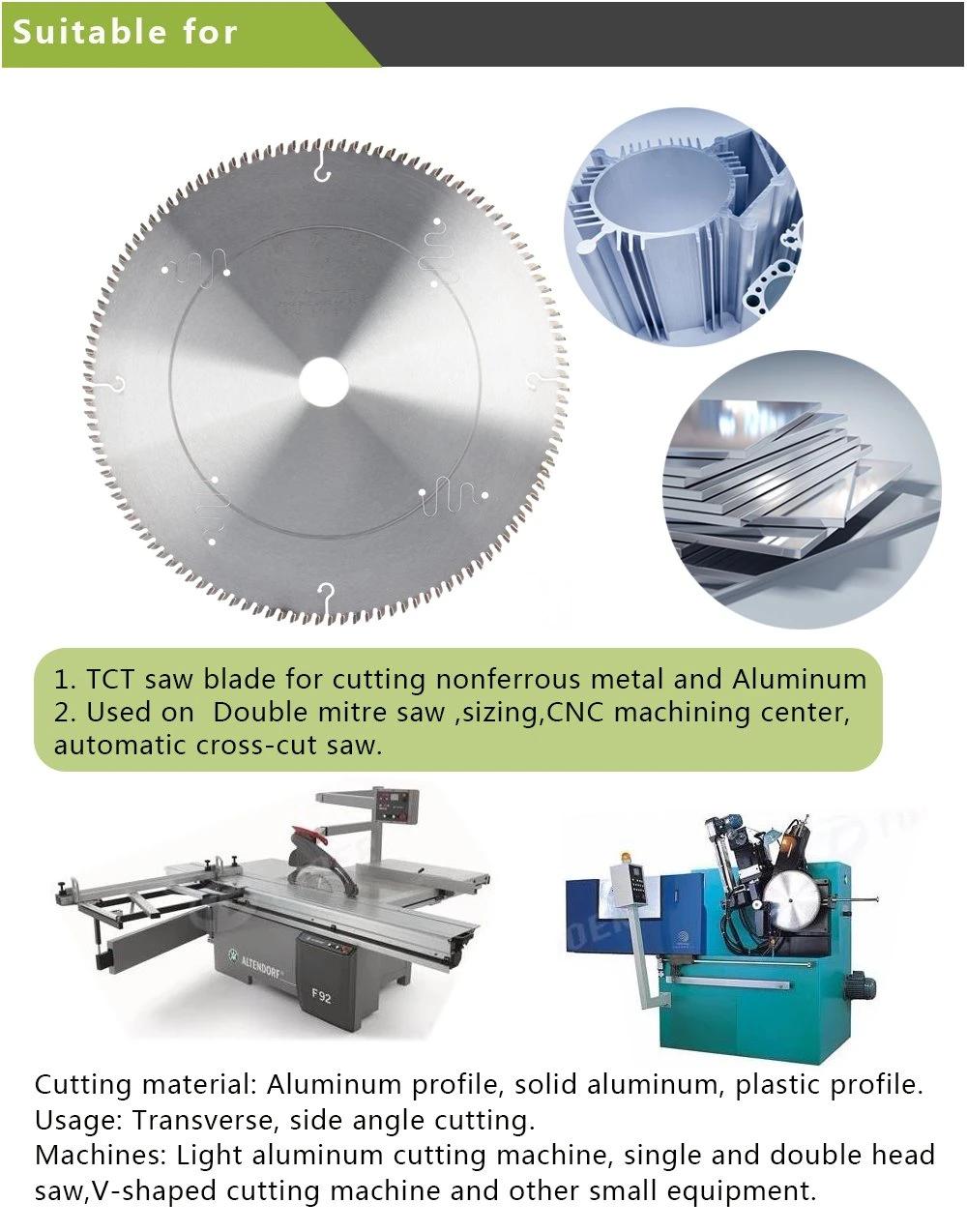 Tungsten Carbide Steel Tct Saw Blade for Cutting Aluminium