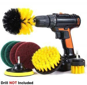 8 Piece Drill Brush Attachment Set Cleaning Kit