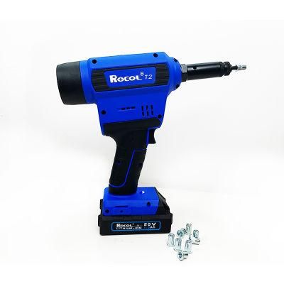 M3-M12 Working Stroke 10mm Lithium Battery Rivet Nut Tool