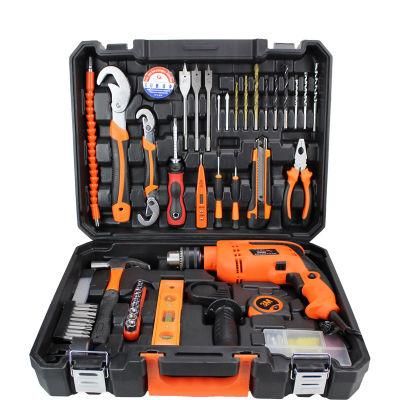 Car Repair Combo Tools 12V Cordless Lithium Electric 650W Impact Drill 700W Angle Grinder 40W Hot Air Gun Power Tool Set