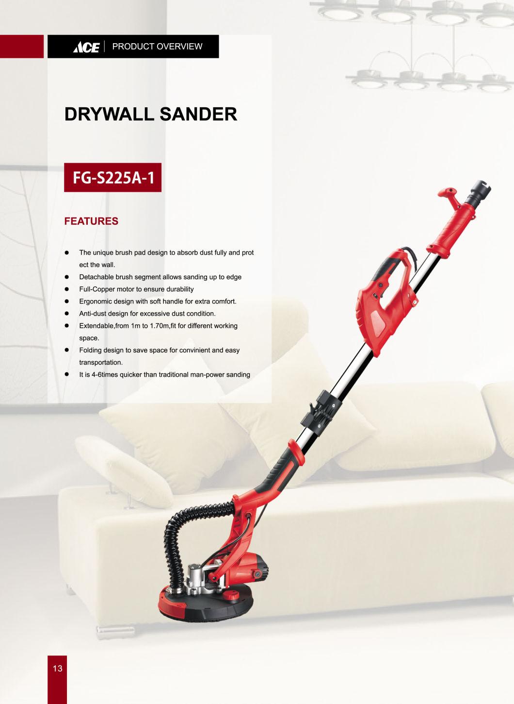 220V Power Machine Vacuum Drywall Sander Electric