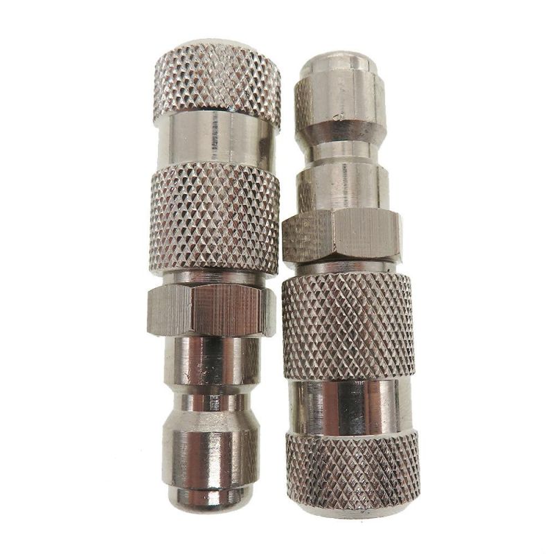 Cross-Border Supply Copper Nozzle 360 Metal Nickel-Plated High-Pressure Cleaner 1/4 Inch Quick-Connect Water Gun Nozzle