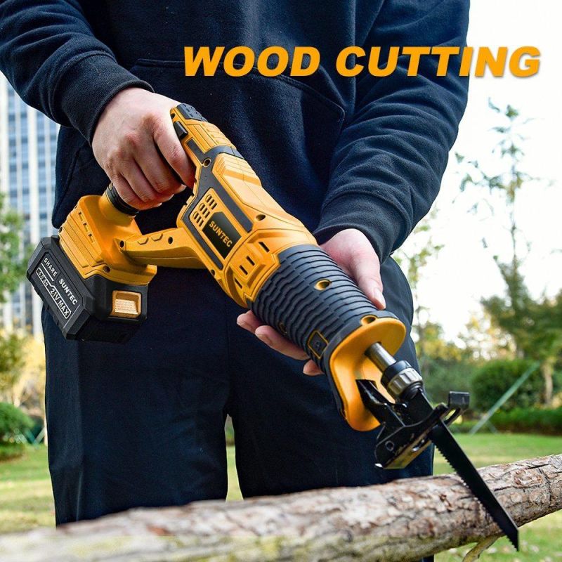 Cordless Portable Wood Chainsaw with Rechargeable Battery for for Trimming Tree and Branch