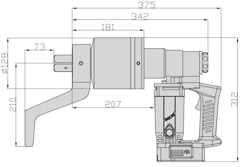 4000nm 5000nm 6000nm Electric Power Electric Torque Wrench Gun