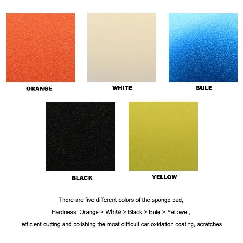 Cross-Border Supply 3 Inch 6 Inch 29 Sets of Car Polished Sponge Car Beauty Wax Polished Car Wash Sponge