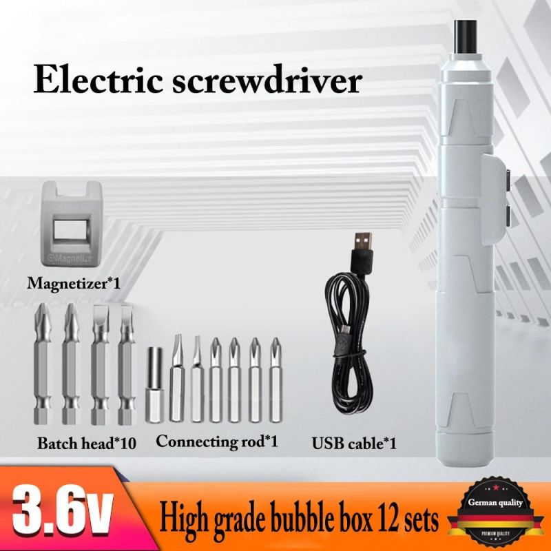 Pen Type Electric Screwdriver Set Tool Small Micro Precision Set Multi-Function Electric Batch Mini Rechargeable Screwdriver