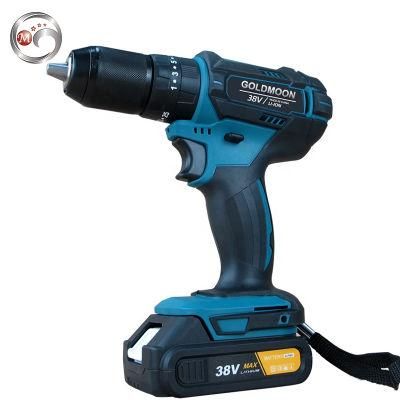 Goldmoon Power Cordless Driver 21V Cordless Drill Impact Drill with Battery Screw Driver Lithium Portable Mini Electric Drill