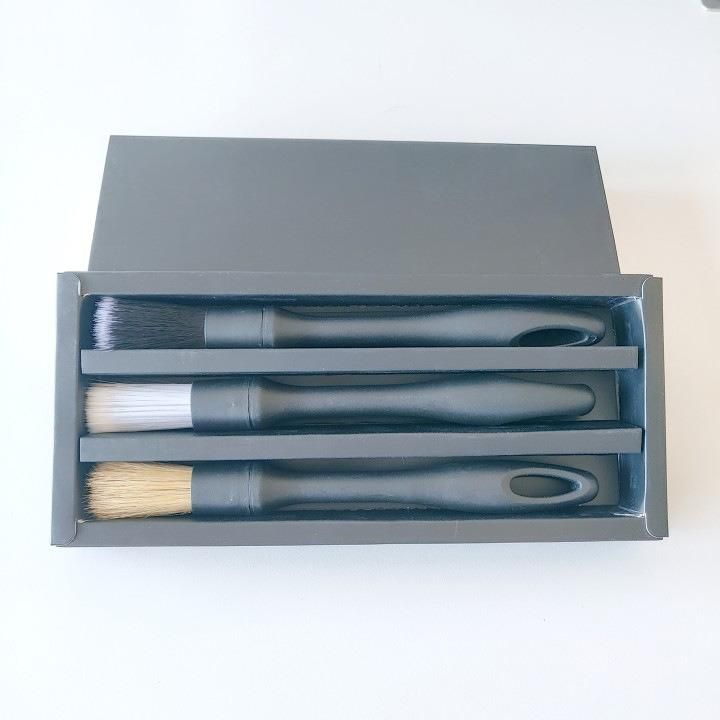 Cross-Border Supply Detail Brushes 3-Piece Set of Car Cleaning Interior Cleaning Brushes Wheel Gap Cleaning Wheel Brushes