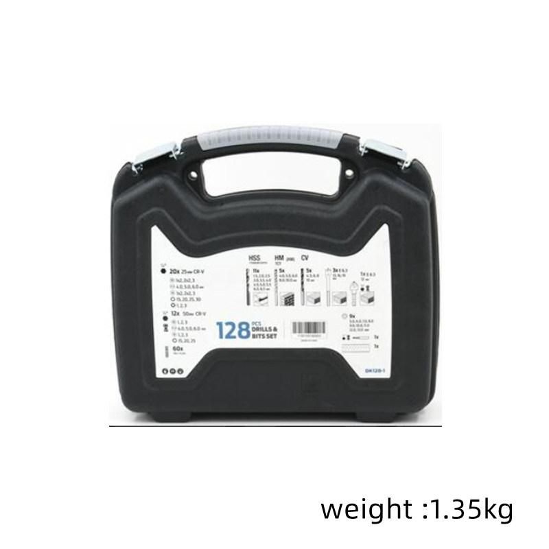 128PCS Combination HSS Drill Bit Set Include Twist Drill Wood Drill Screwdriver Masonry Drill Bits