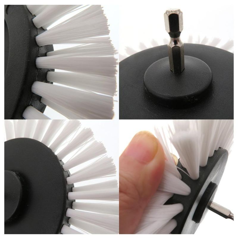3.5 Inch White Electric Drill Gap Brush Kitchen Floor Gap Cleaning