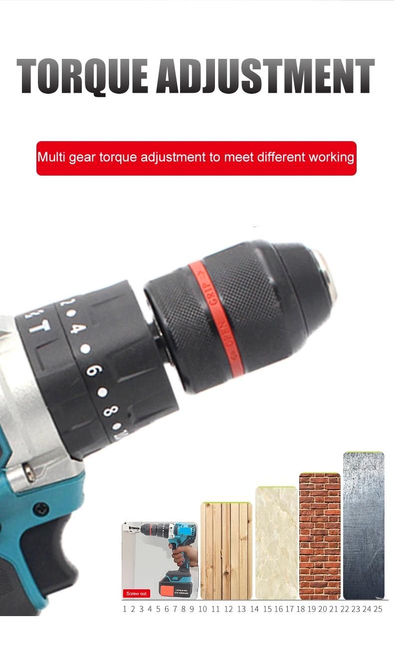 Factory Direct Selling Hot Selling Cordless Drill Heavy Duty