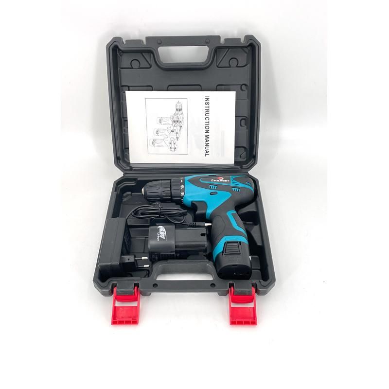 Cg-2006blue Double Speed 12V 16.8V 21V Li-on Lithium Battery Professional Manufacturer Hand Rechargeable Forward and Reverse Impact Cordless Drill