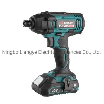 Power Tools Supplier Liangye 20V Cordless Electric Impact Screw Driver