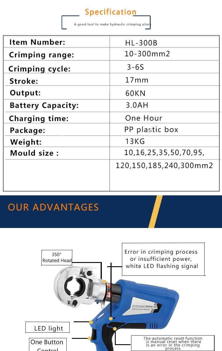 Hl-400 Hydraulic Battery Crimping Tool