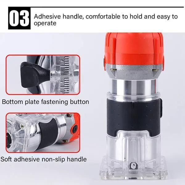 Woodworking Electric Trimmer Wood Milling Engraving Several Slotting Trimming Machine