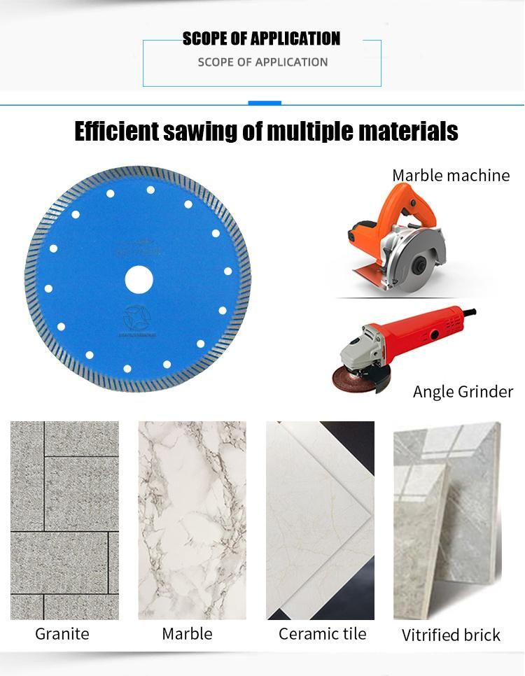 Dry Wet Cut Segmented Turbo Rim Stone Concrete Tiles Marble Granite Diamond Saw Blade