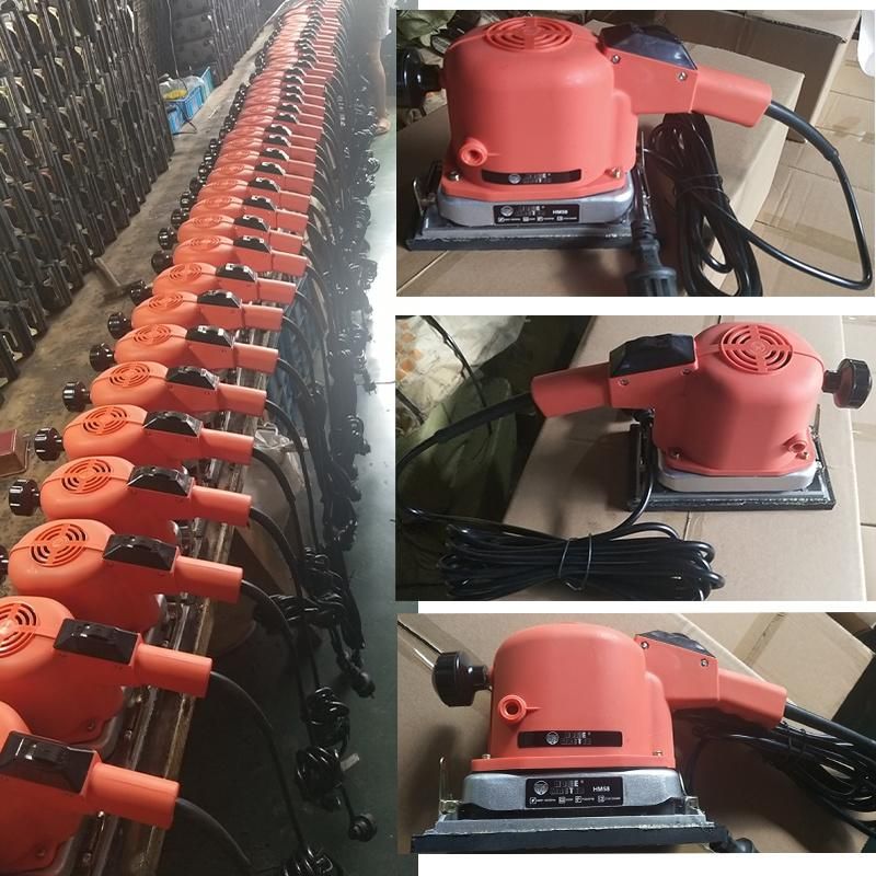 Rafmagns Brushless Orbit Portable Red Handy Electric Power Induction Polishing Woodworking Machinery Flap Tool Wood Orbital Sanding Sander
