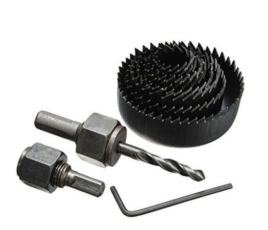 11PCS Carbon Steel Black Finish Hole Saw Set