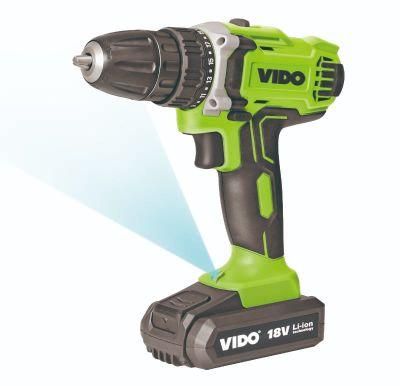 Vido Power Tools Industrial Rechargeable Lithium 18V Cordless Drill