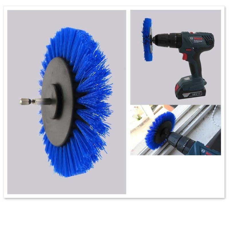 3.5 Inch Blue Electric Drill Gap Brush Kitchen Floor Gap Cleaning